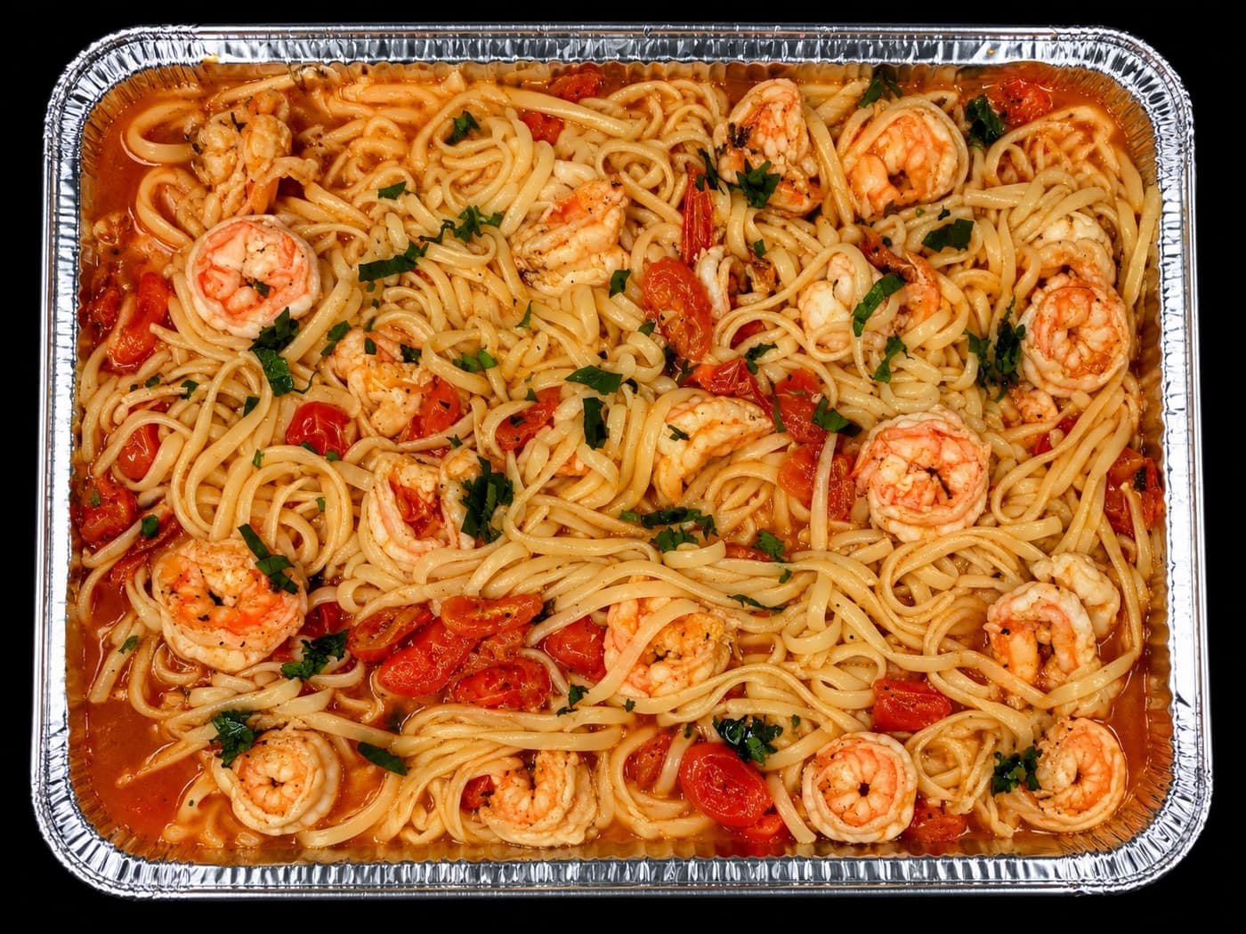 Linguine con Gamberoni