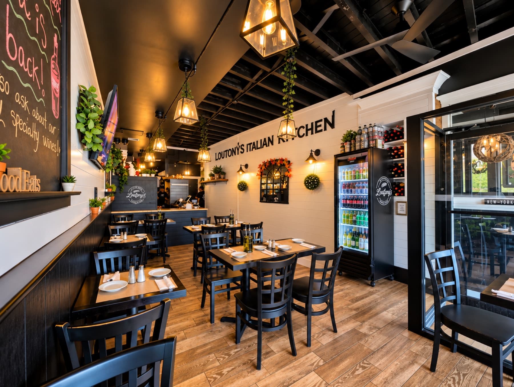 Inside LouTony's Italian bistro on Merrick Road